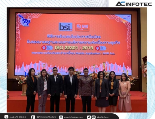 ธนาคารอาคารสงเคราะห์ (ธอส.) องค์กรแรกในประเทศไทย ที่ได้รับรองมาตรฐาน ISO/IEC 22301:2019 เวอร์ชั่นล่าสุด